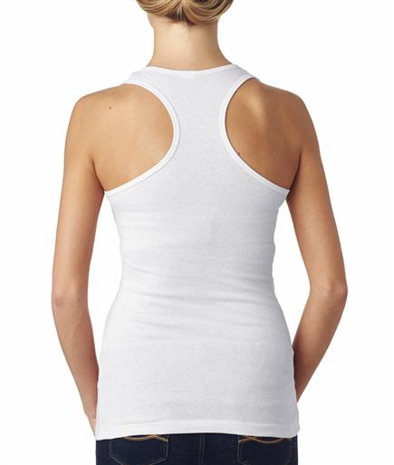 Interstitial Cystitis IC Hope Ladies Tank Top White Back